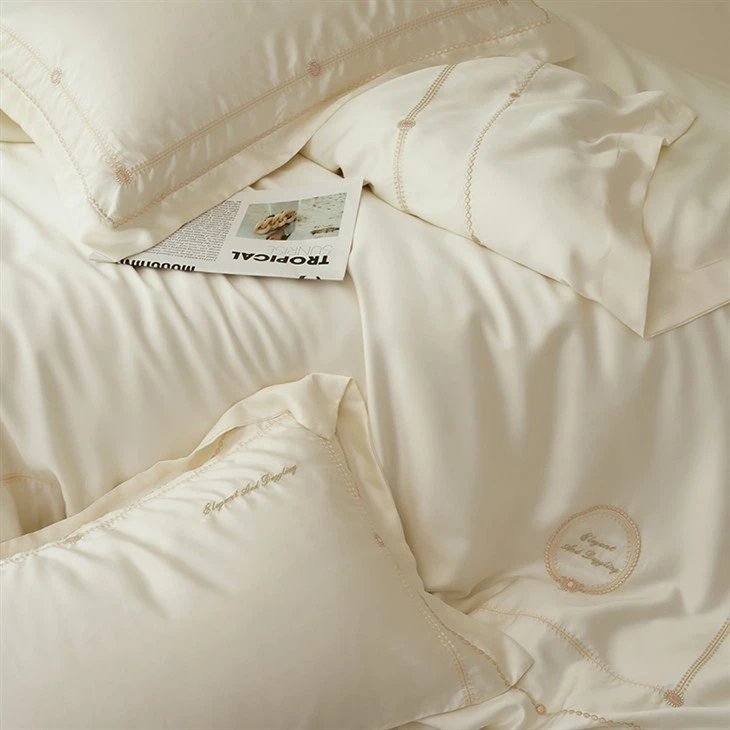 Tencel Embroidered 9-piece Bedding Set factory